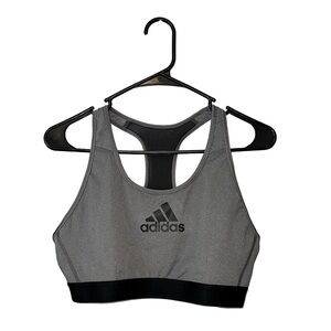 Adidas Black & Gray Sports Bra